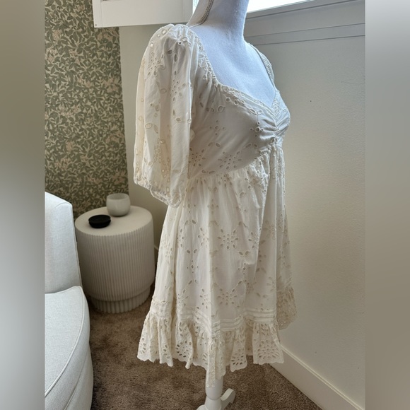 Cleobella Eyelet Dress in Ivory - Revolve - Picture 7 of 8